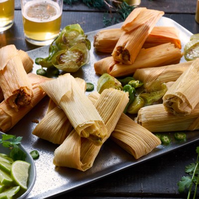 Ancho Chili Pork Tamales