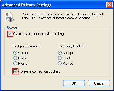 Override Automatic Cookie Handling